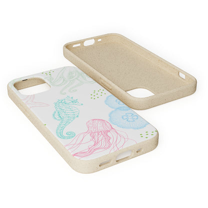 Pastel Coast Biodegradable Phone Case for IPhone and Samsung Galaxy