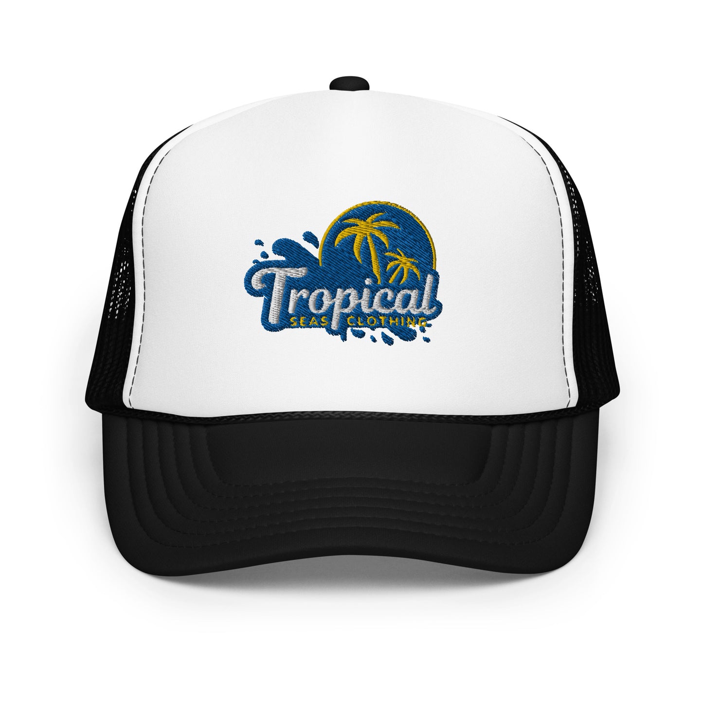 Tropical Tides Foam Trucker Hat: Ride the Waves of Fashion!